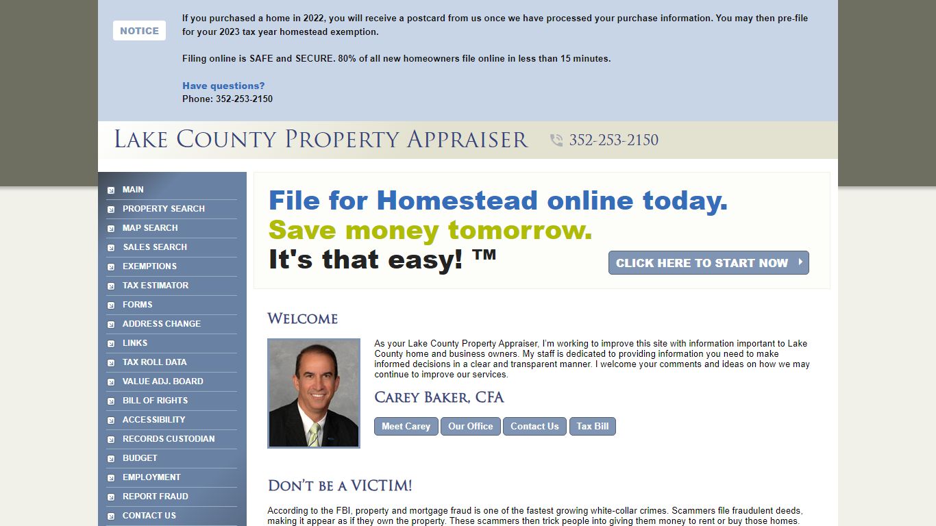 Welcome to The Property Appraiser's Office for Lake County, Florida